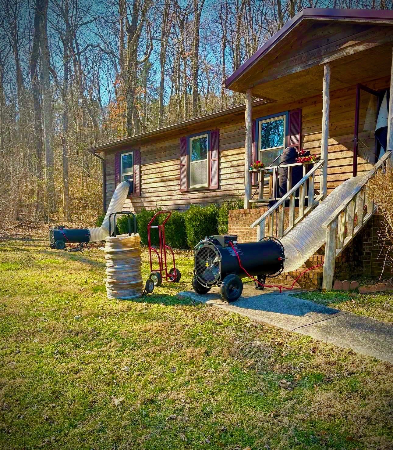 EcoForce heat treatment equipment outside a Middle Tennessee managed property